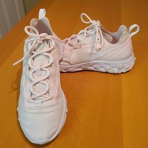 Baby Pink Nike React Element Sneakers